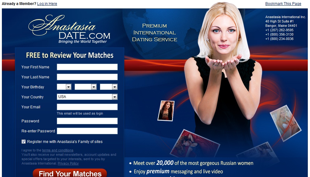 Anastasia International Dating Review | Anastasia Date Review